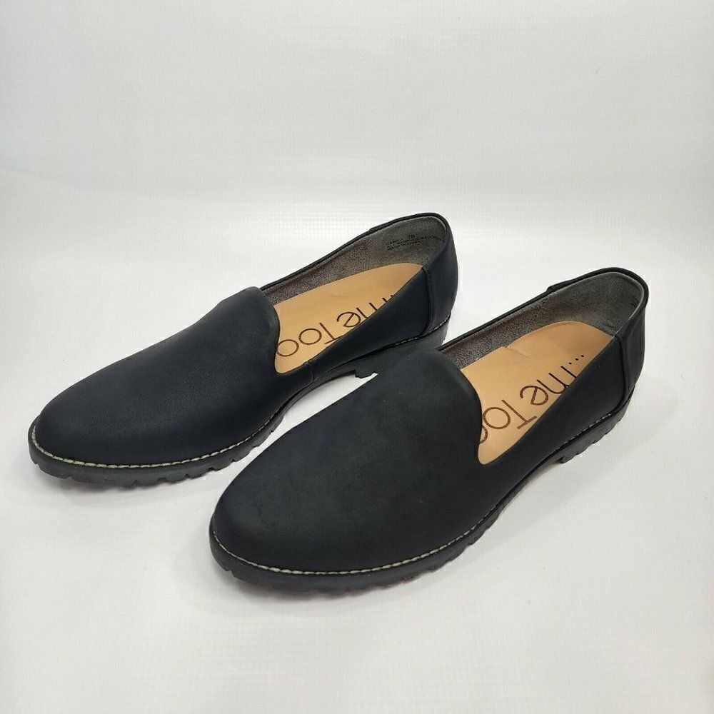 ME TOO Camila Casual Leather slip on shoes |‎ Black | Women's | Size 7M